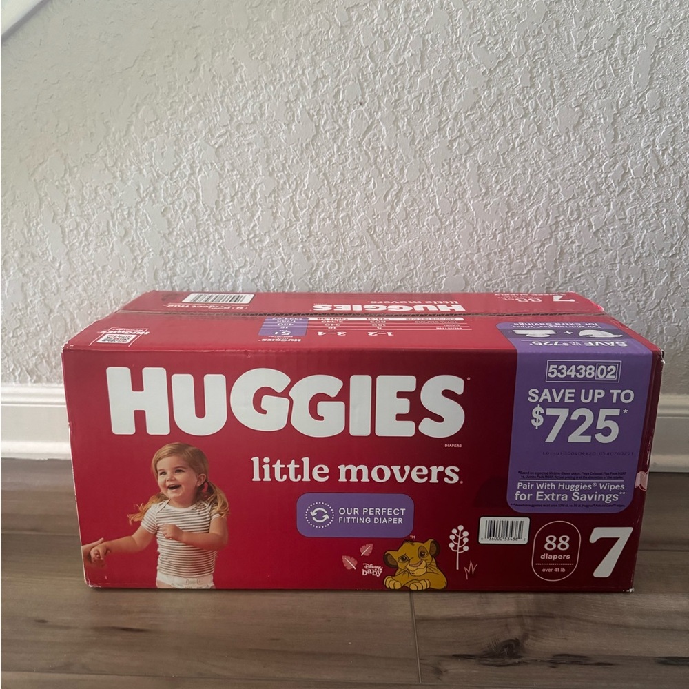 Huggies Little Movers Diapers Size 7